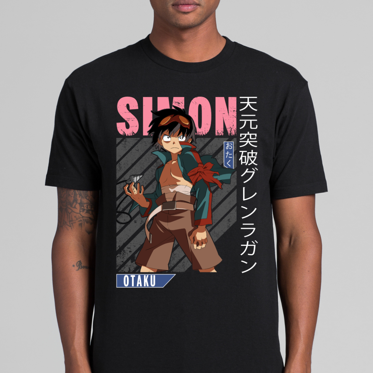 Tengen Toppa Gurren Lagann Simon V5 T-Shirt Japanese Anime Tee