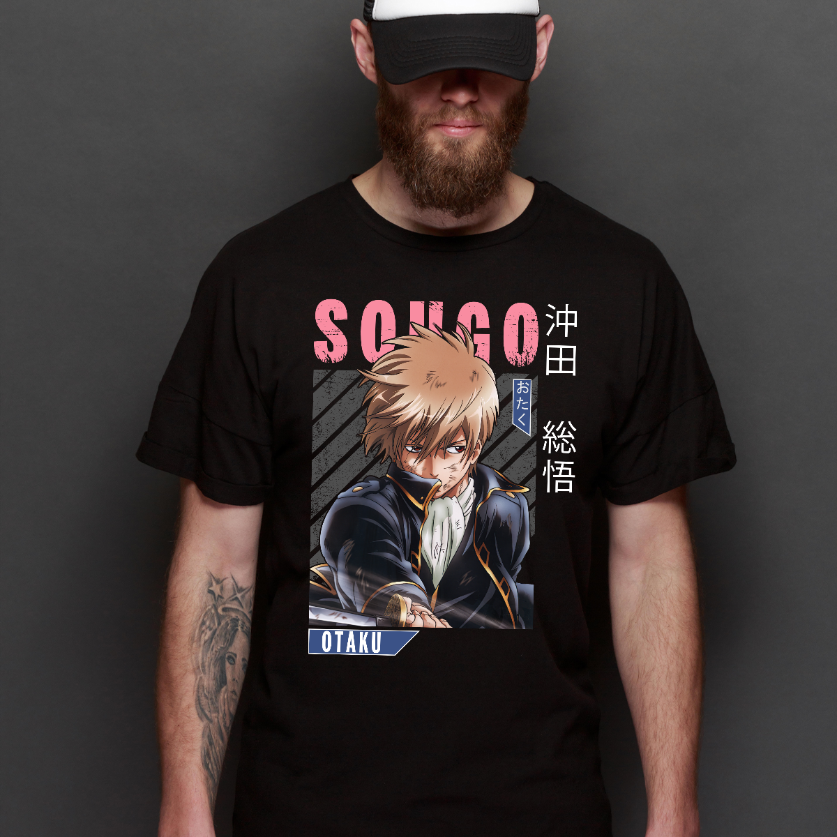 Gintama Sougo Okita T-Shirt V3 Japanese Anime Tee