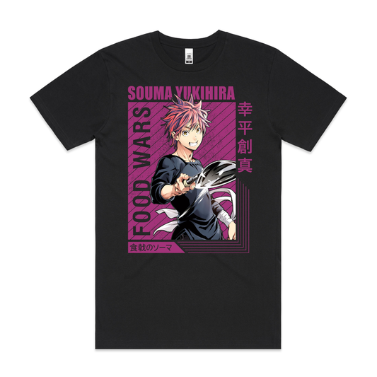 Food Wars!: Shokugeki no Soma Souma Yukihira V8 Japanese Anime Tee