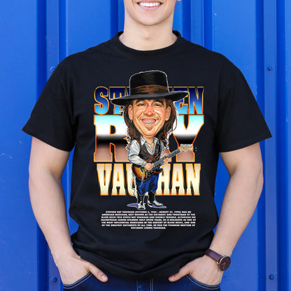 Stevie Ray Vaughan T-Shirt Artist Family Music Blues Rock Tee