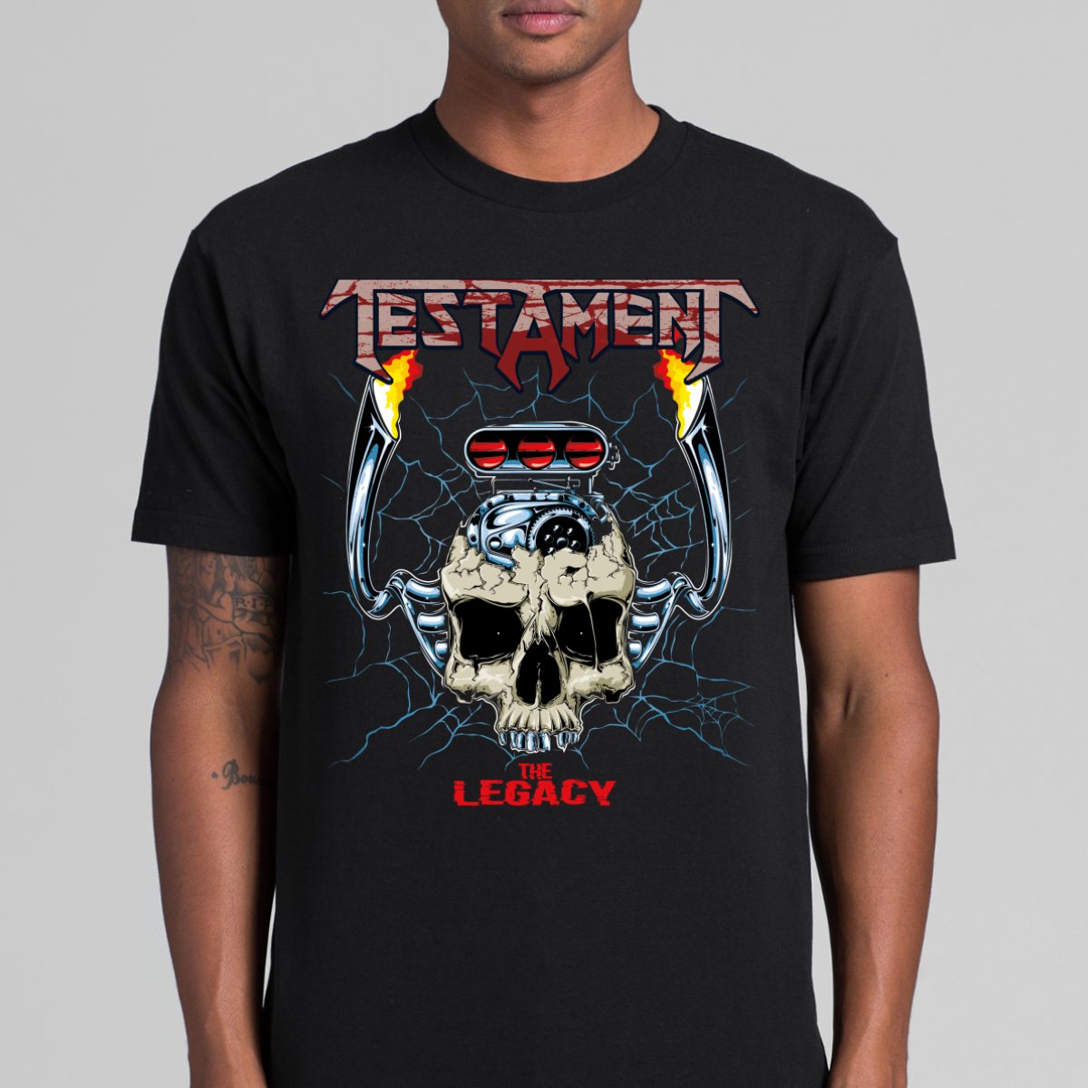 Testament V2 T-Shirt Band Family Tee Music Heavy Metal