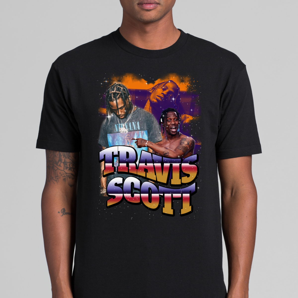 Travis Scott V9 T-Shirt Rapper Family Fan Music Hip Hop Culture