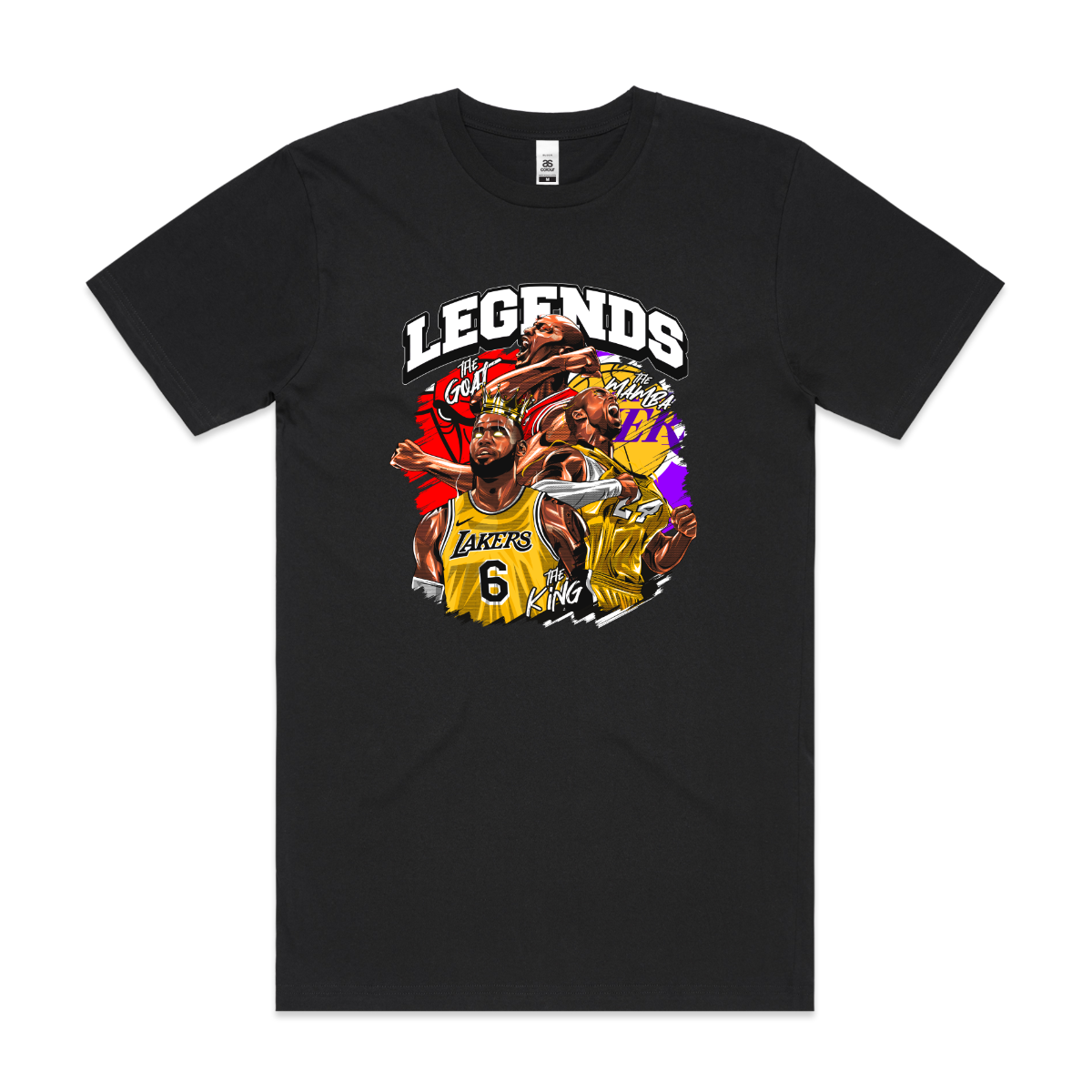 Trio Legends NBA T-Shirt Sport Athlete Family Tee