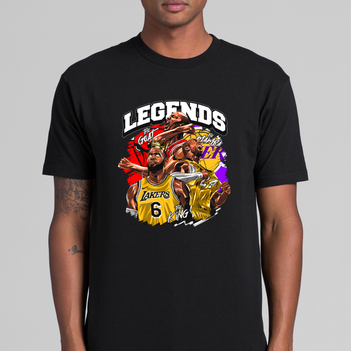 Trio Legends NBA T-Shirt Sport Athlete Family Tee