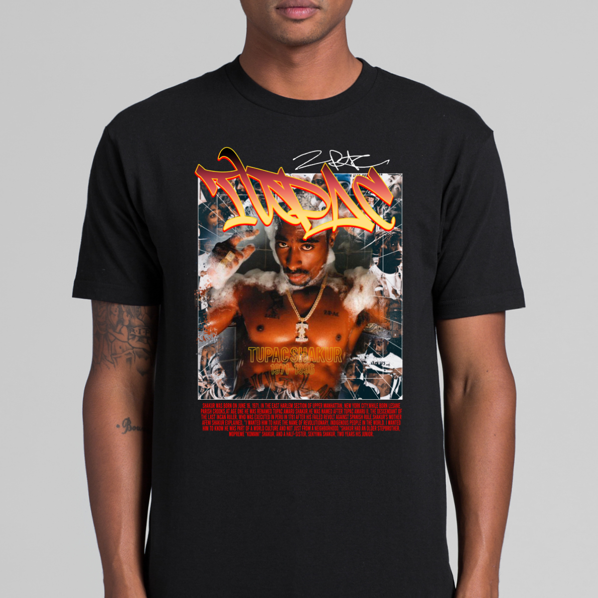 Tupac Shakur 18 T-Shirt Rapper Family Fan Music Hip Hop Culture