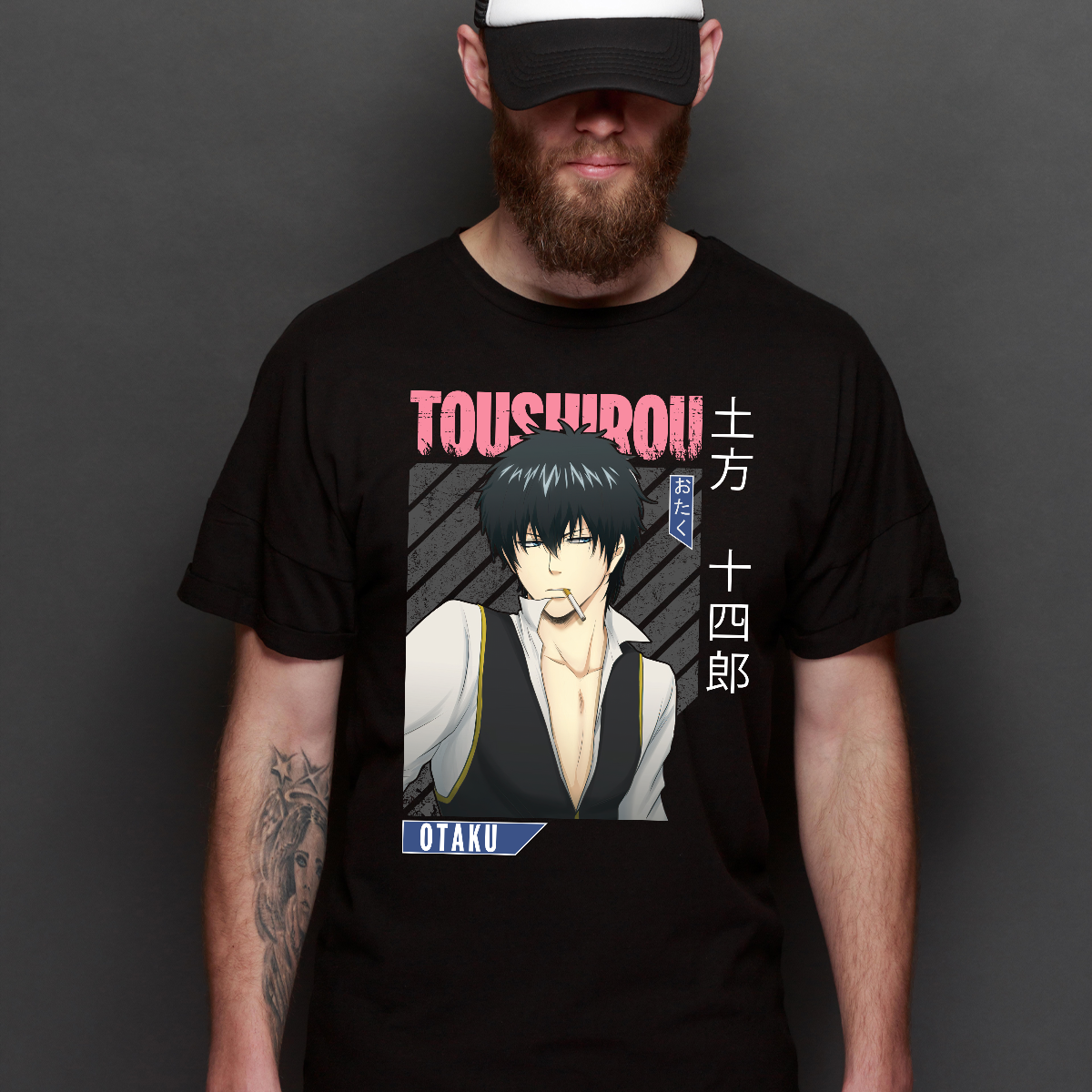 Gintama Toshiro Hijikata V3 T-Shirt Japanese Anime Tee