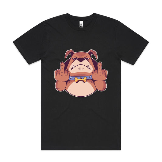Dog Middle Finger T-Shirt T-shirt Dog Tee