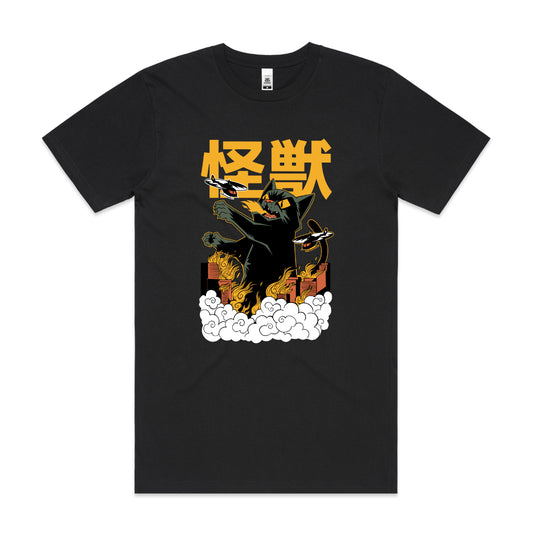 Kaiju Catzilla Monster T-Shirt Funny Tee