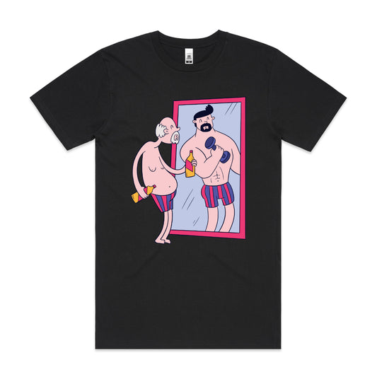 Old man mirror men's T-Shirt Funny Tee