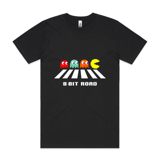 Pacman Beatles 8-Bit Road T-shirt Arcade Game Tee