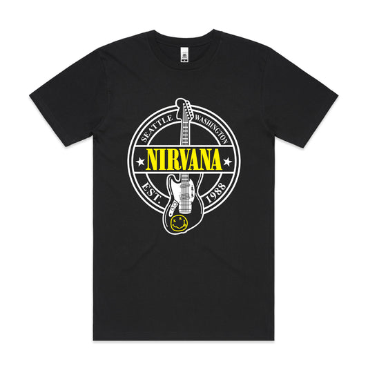 NIRVANA V8 T-Shirt Band Family Tee Music Rock And Roll