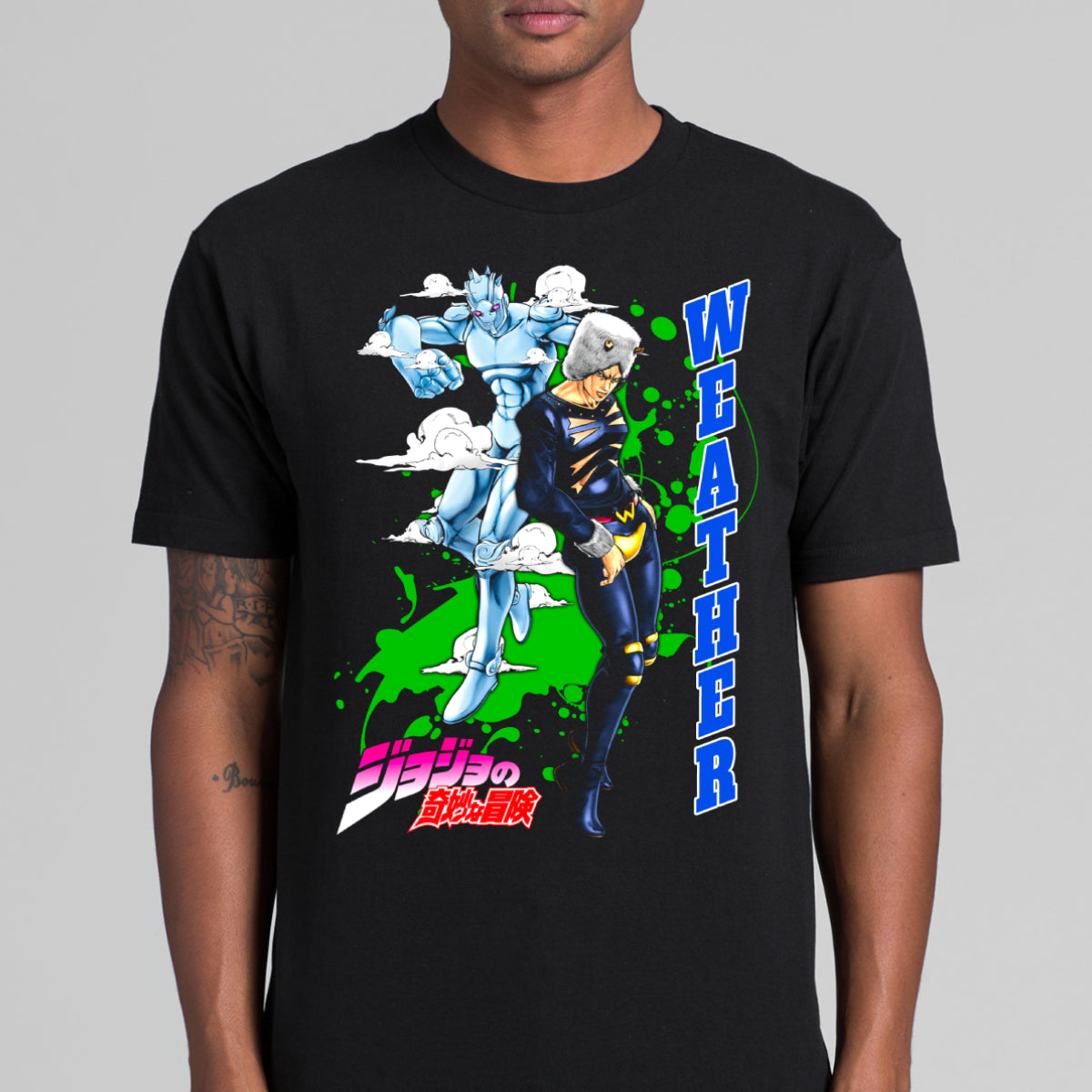 Jojo's Bizarre Adventure Weather T-shirt Japanese anime