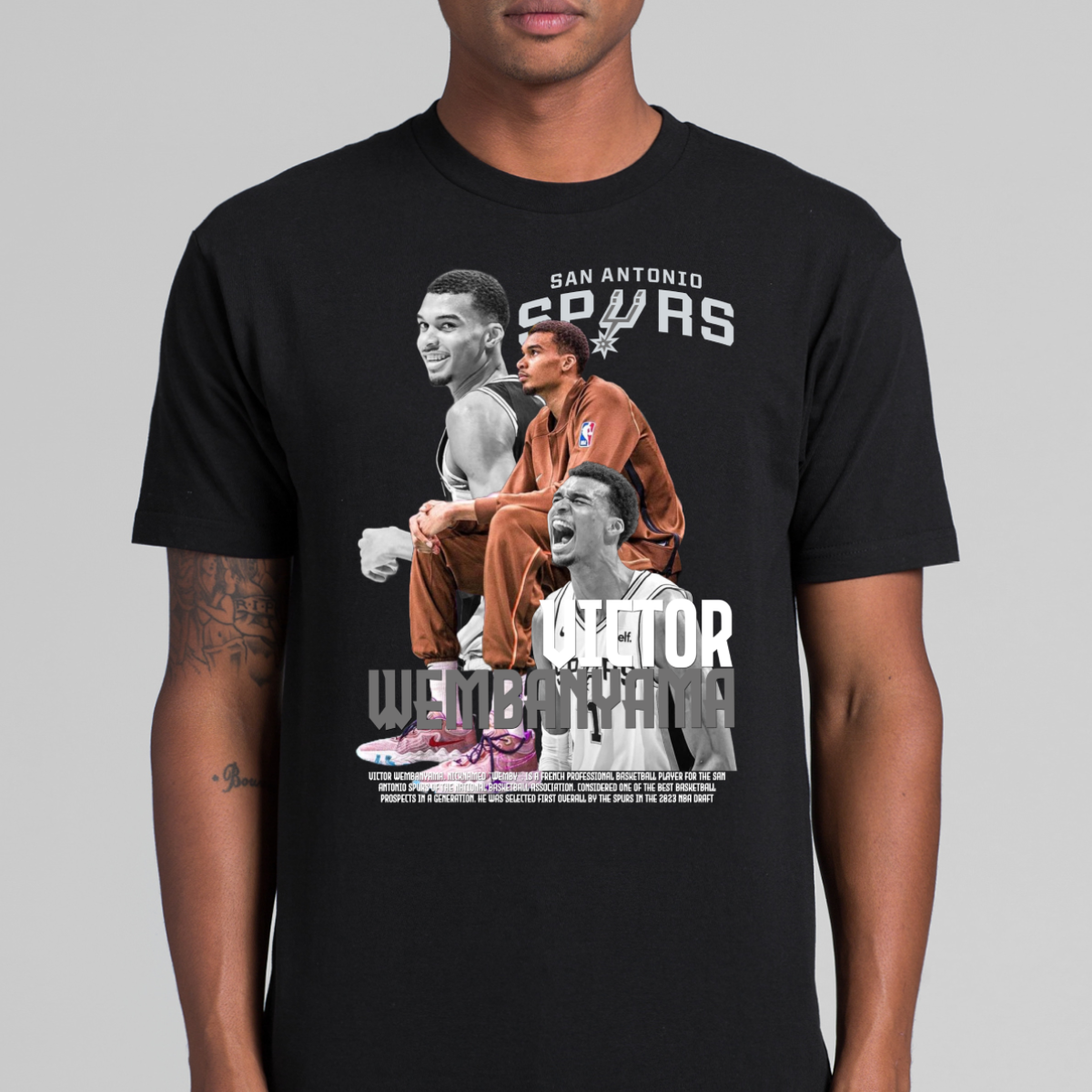 Victor Wembanyama NBA T-Shirt Sport Athlete Family Tee