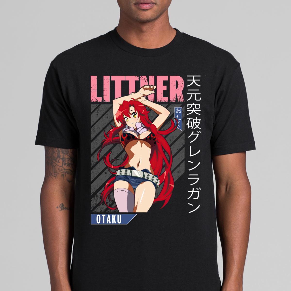 Gurren Lagann Yoko Littner V3 T-Shirt Japanese Anime Tee