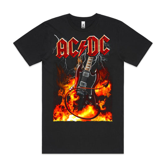 AD/DC V2 T-Shirt Band Family Tee Music Rock And Roll