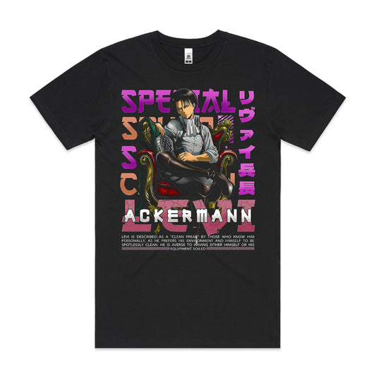 Attack on Titan Levi Ackerman V4 T-shirt Japanese anime Tee
