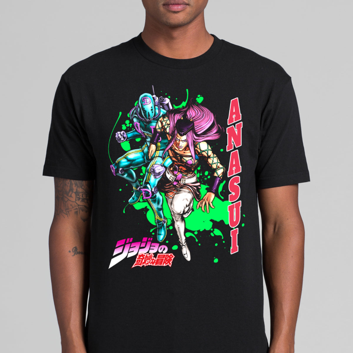Jojo's Bizarre Adventure V12 T-shirt Japanese anime Tee