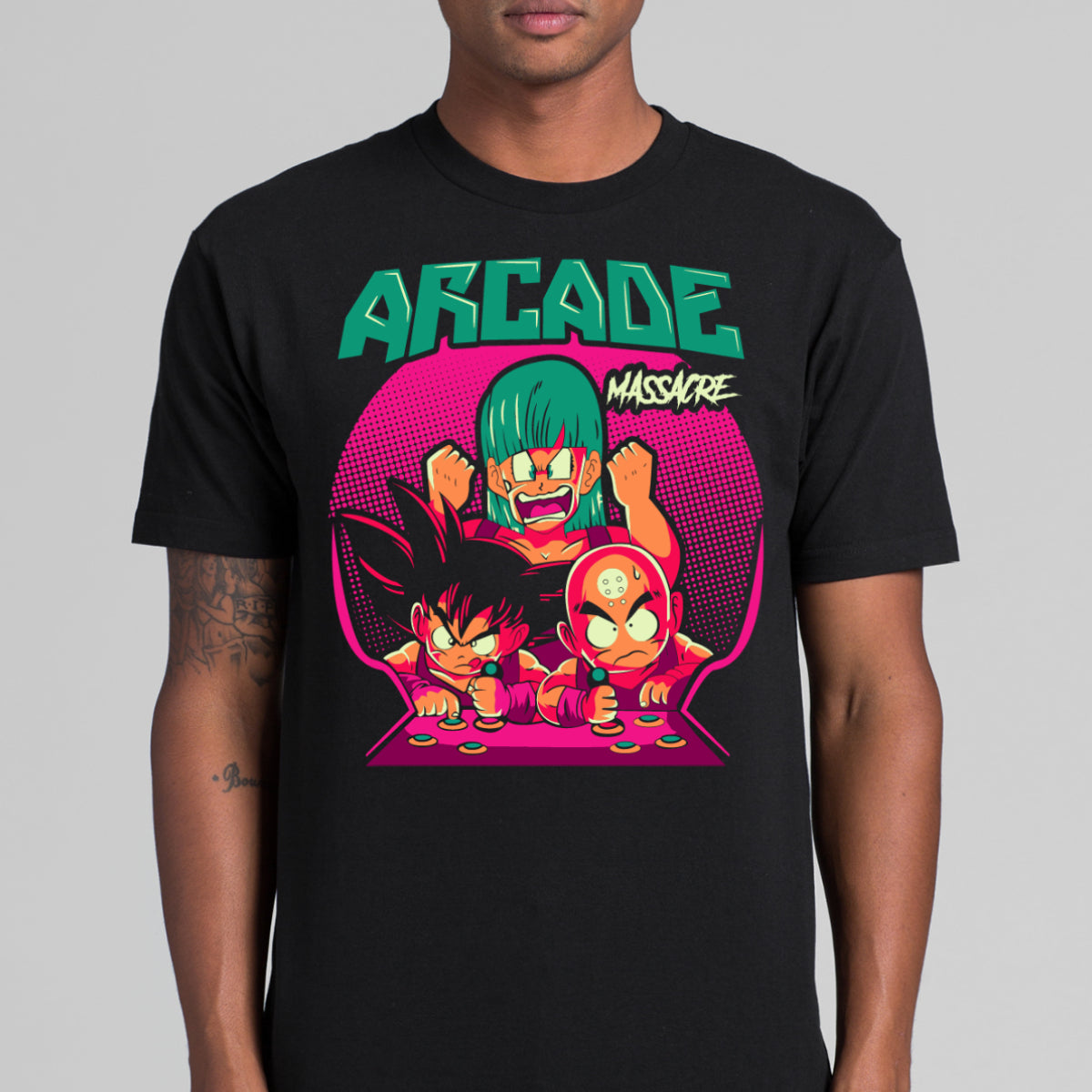 Dragon Ball Arcade Massacre T-shirt Japanese Anime Tee