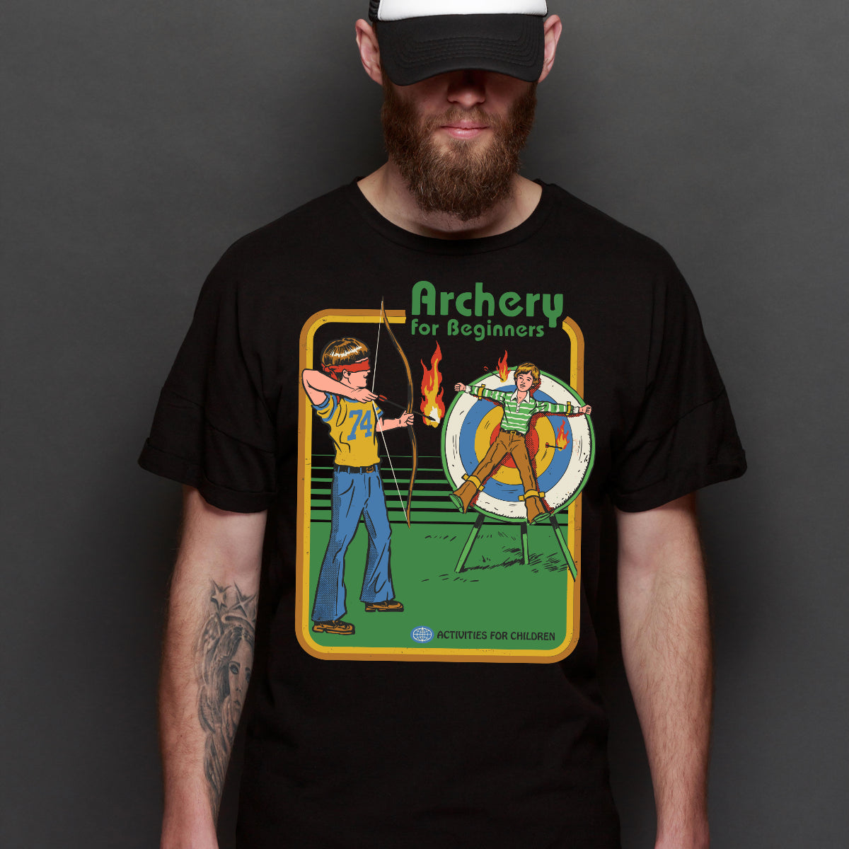 Archery For Beginner T-shirt Cartoon Tee