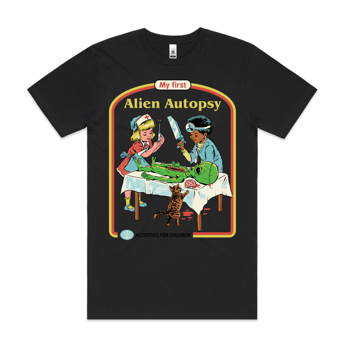 Alien Autopsy T-shirt Cartoon Tee