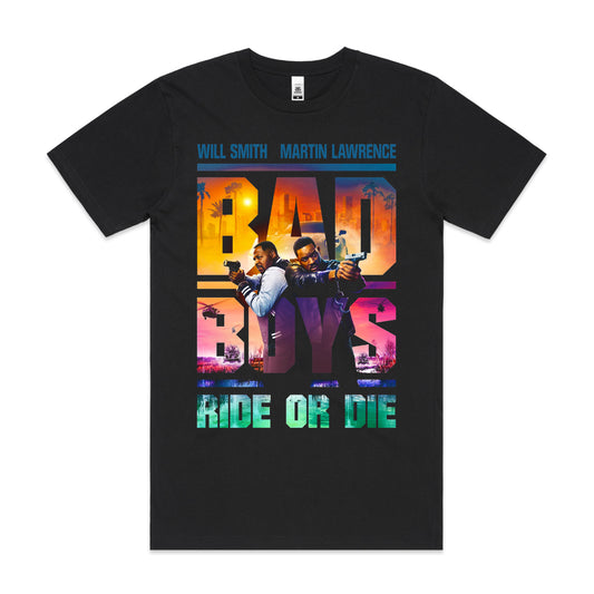 Bad Boys Ride Or Die Movie T-Shirt Cotton Block Tee