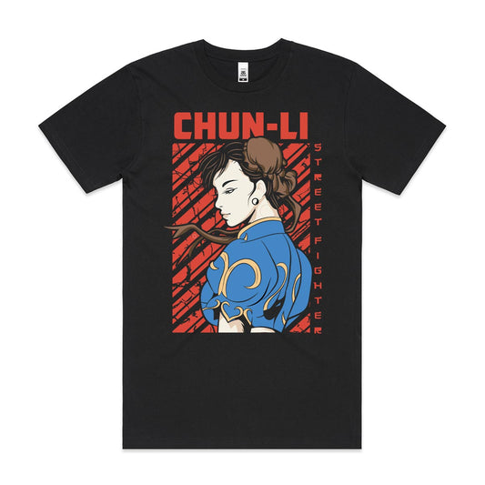 Street Fighters Chun-Li V2 T-shirt Japanese Gaming Tee