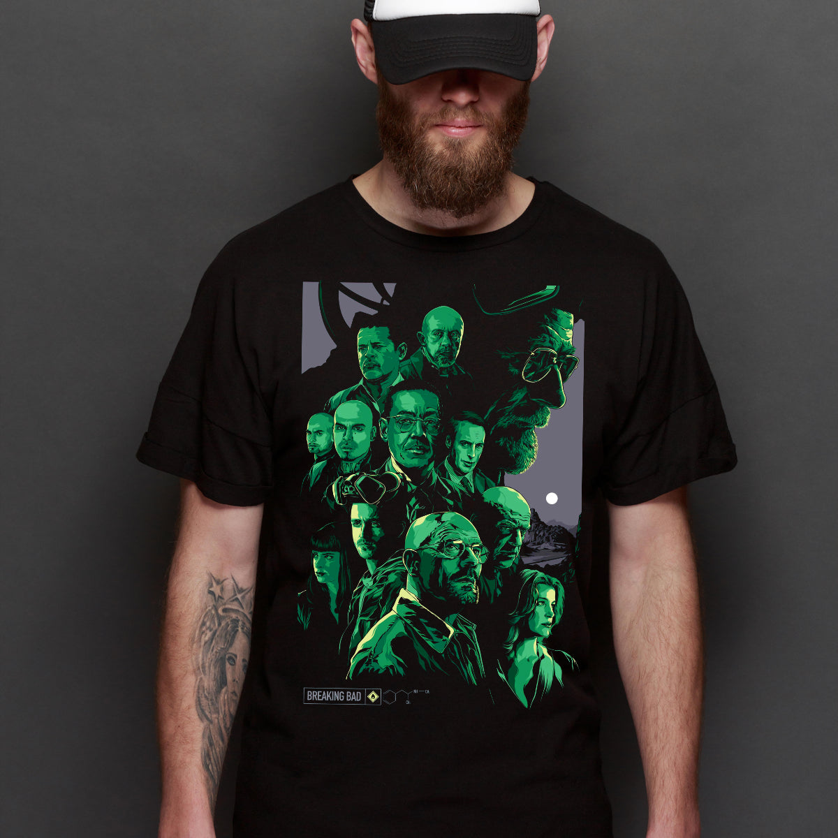 Breaking Bad TV Series T-Shirt Cotton Block Tee