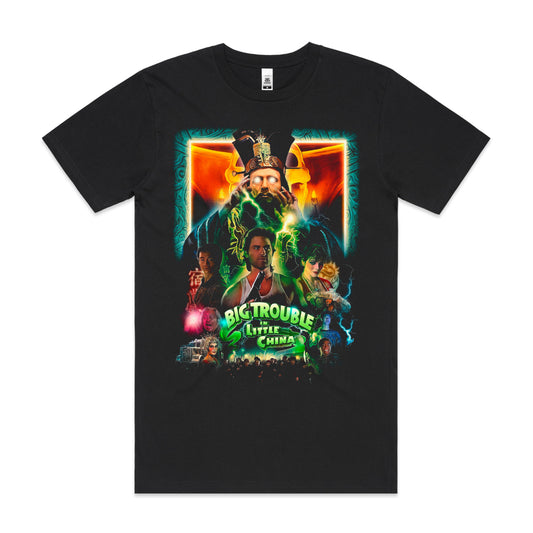 Big Trouble In Litttel China Movie T-Shirt Cotton Block Tee