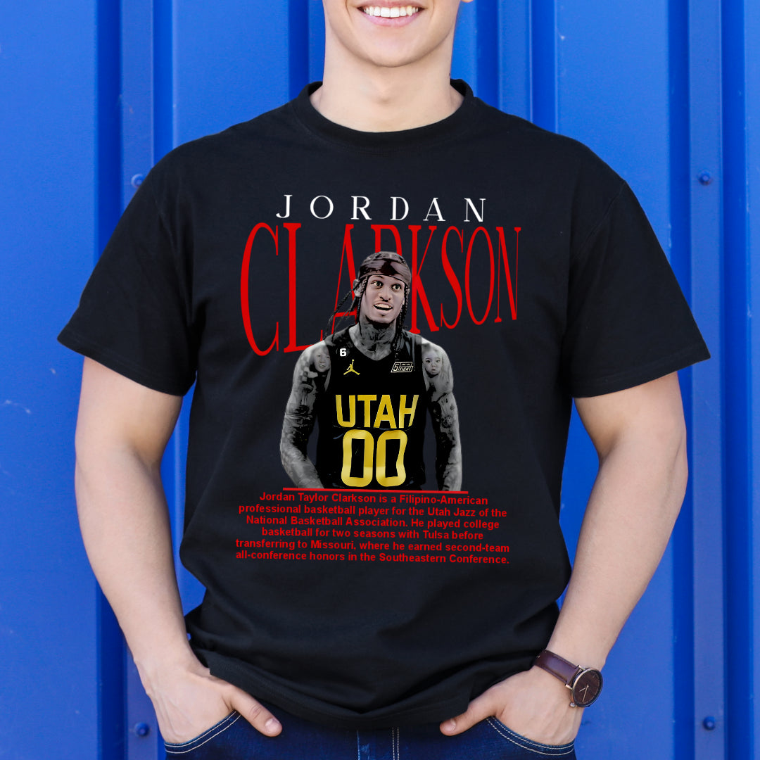 Jordan Clarkson V8 NBA T-Shirt Sport Athlete Family Tee