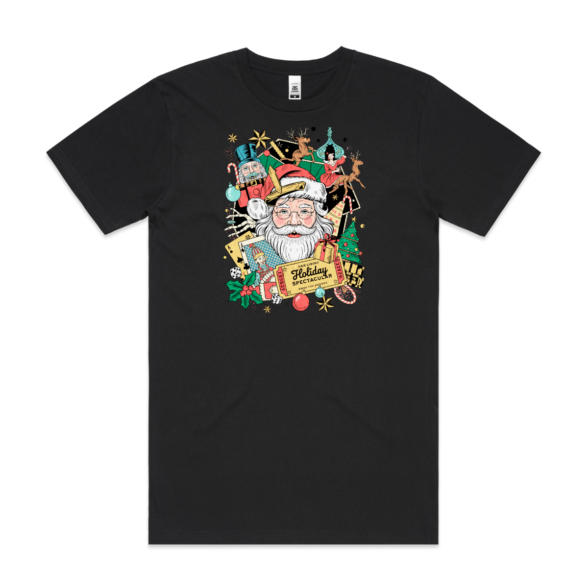 Santa Claus Christmas V2 T-Shirt Cartoon Tee