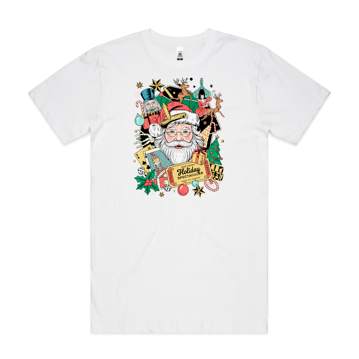 Santa Claus Christmas V2 T-Shirt Cartoon Tee
