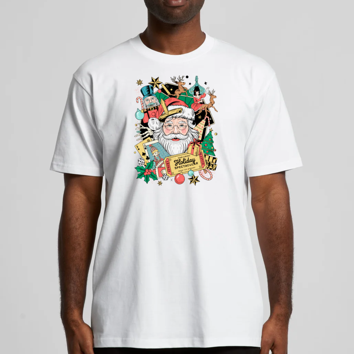 Santa Claus Christmas V2 T-Shirt Cartoon Tee