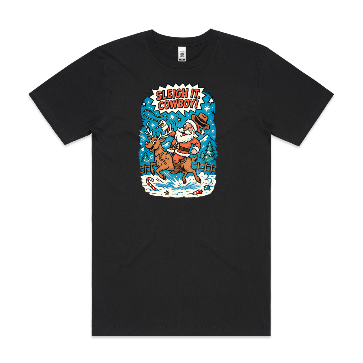 Santa Claus Christmas V3 T-Shirt Cartoon Tee