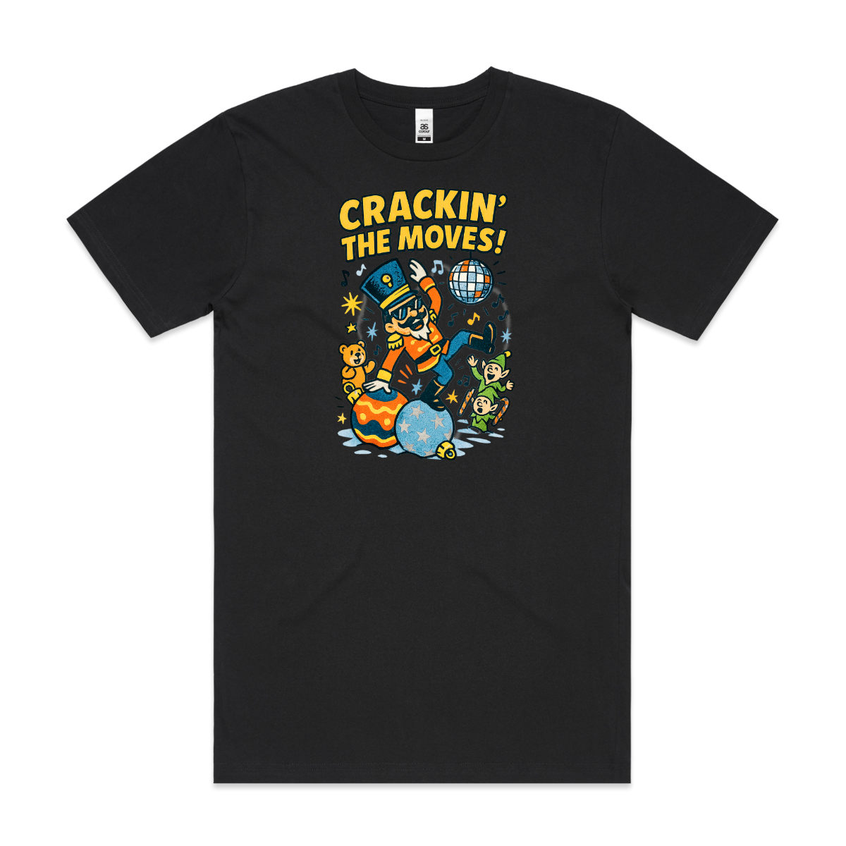 Crackin' The Moves! Christmas T-Shirt Cartoon Tee