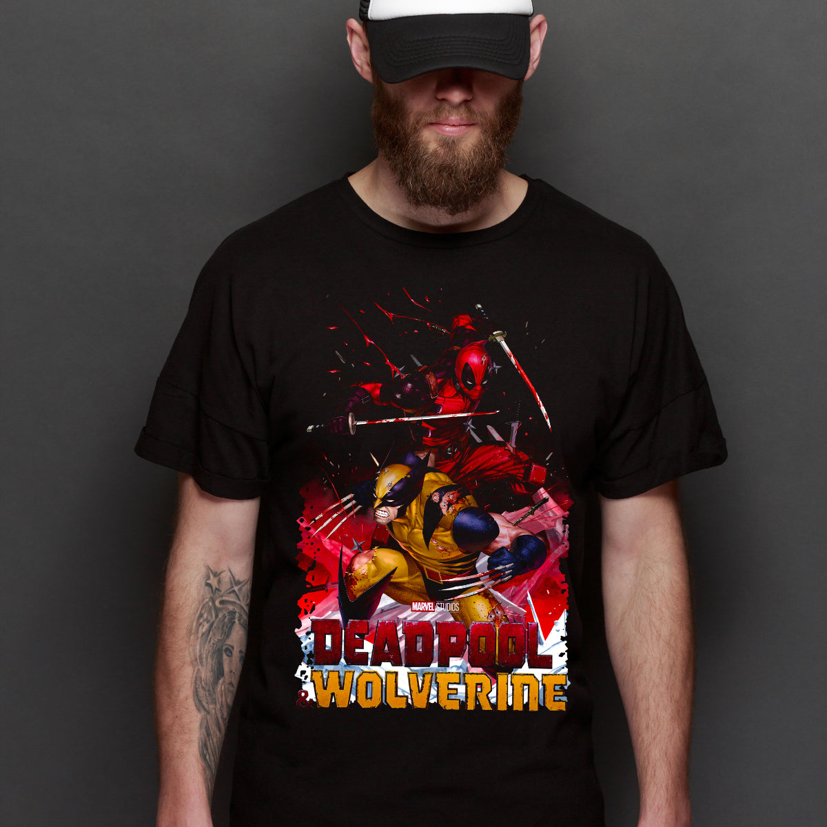 Deadpool & Wolverine V6 T-shirt Marvel Tee