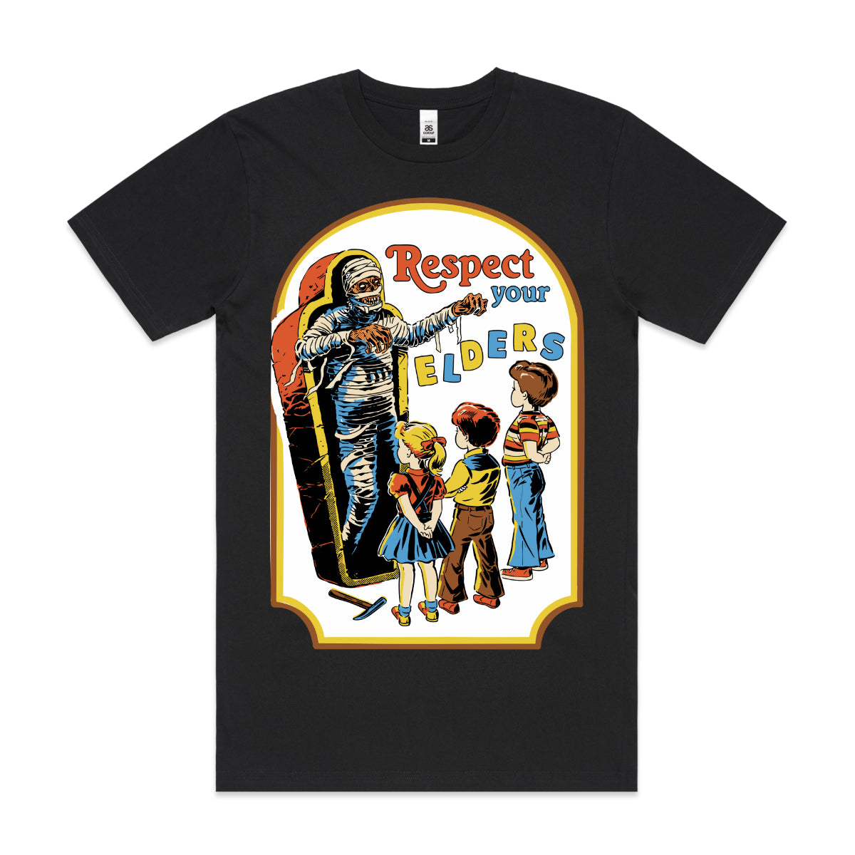 Respect The Elders T-shirt Funny Cartoon Tee