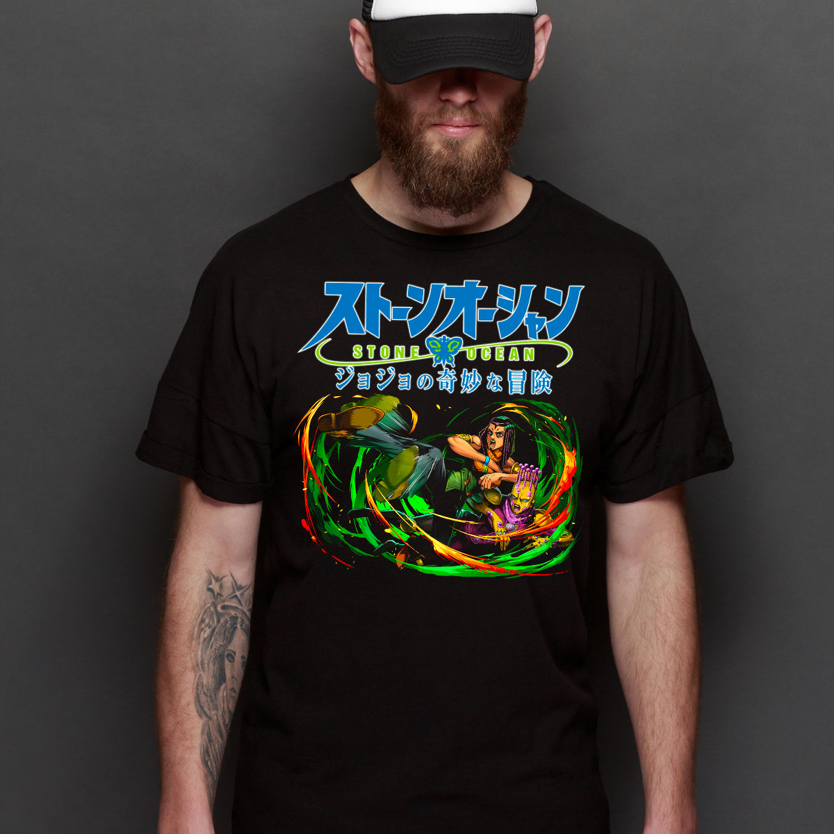 Jojo's Bizarre Adventure V18 T-shirt Japanese anime Tee
