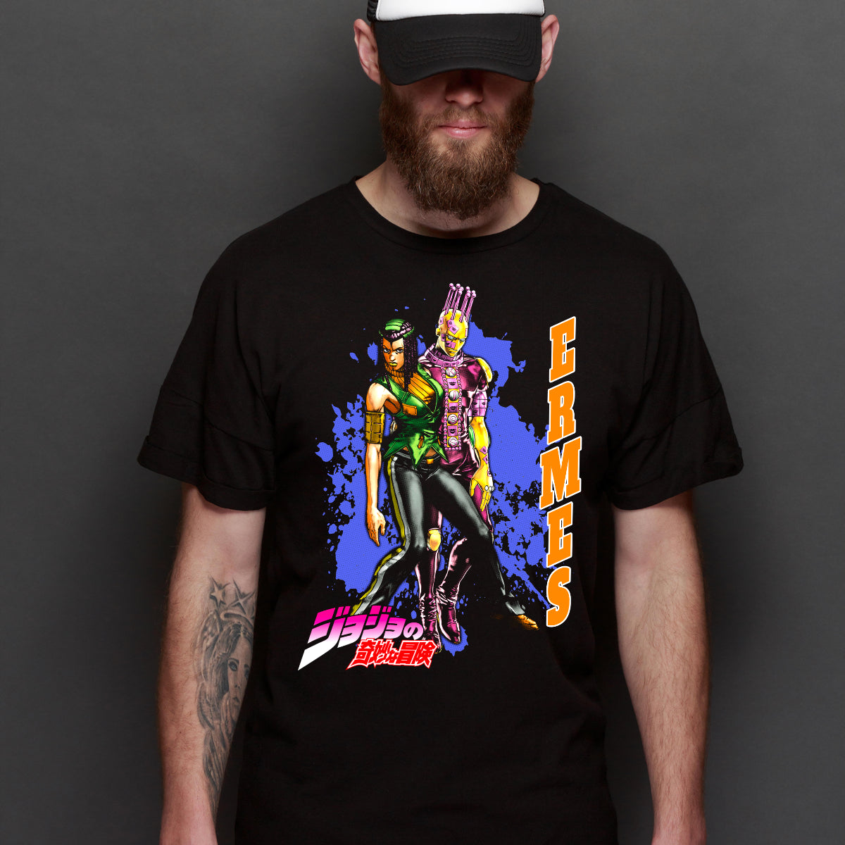 Jojo's Bizarre Adventure V17 T-shirt Japanese anime Tee