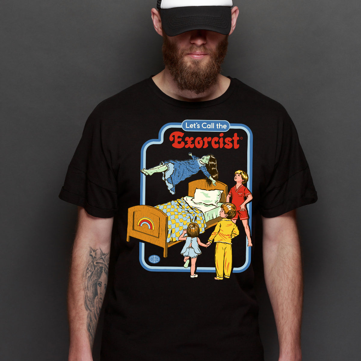 Let's Call the Exorcist T-shirt Funny Cartoon Tee