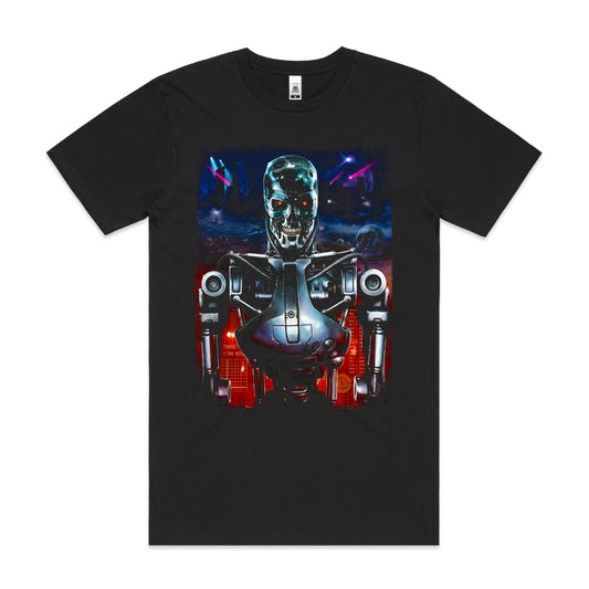 The Terminator Movie T-Shirt Cotton Block Tee