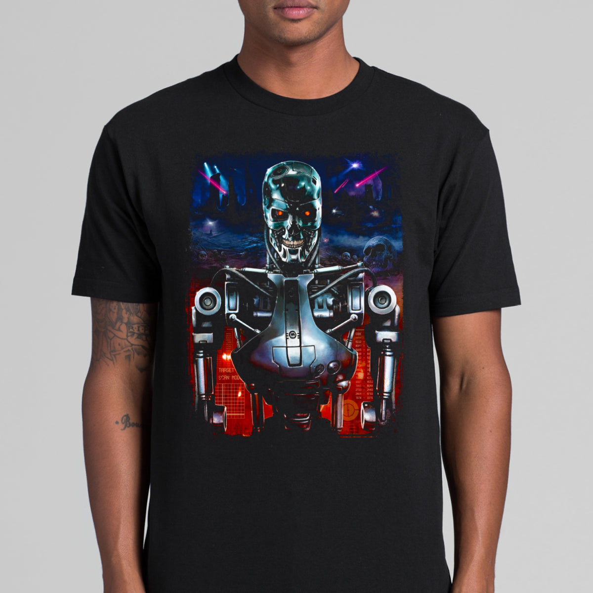 The Terminator Movie T-Shirt Cotton Block Tee