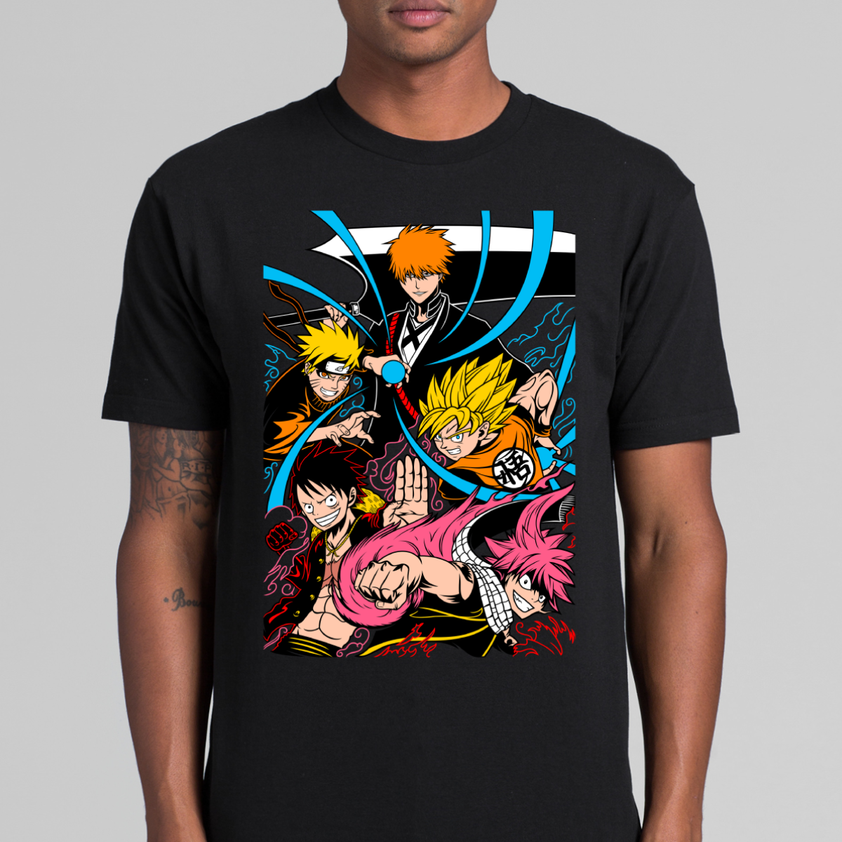 Five Legends T-Shirt Japanese Anime Tee