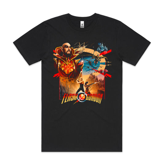 Flash Gordon Movie T-Shirt Cotton Block Tee