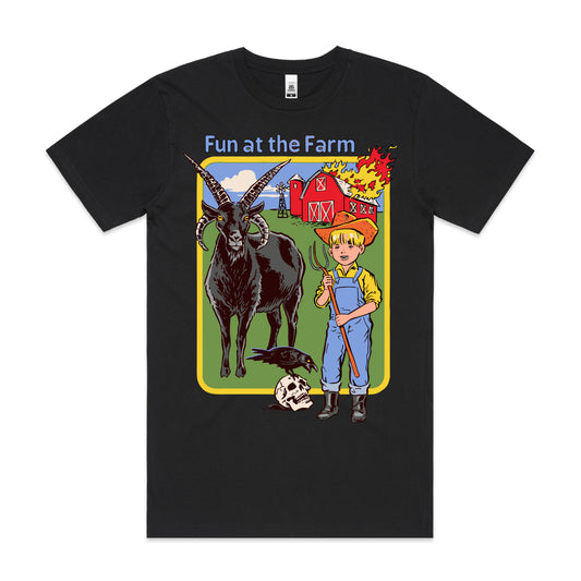 Fun at the Farm T-shirt Funny Cartoon Tee