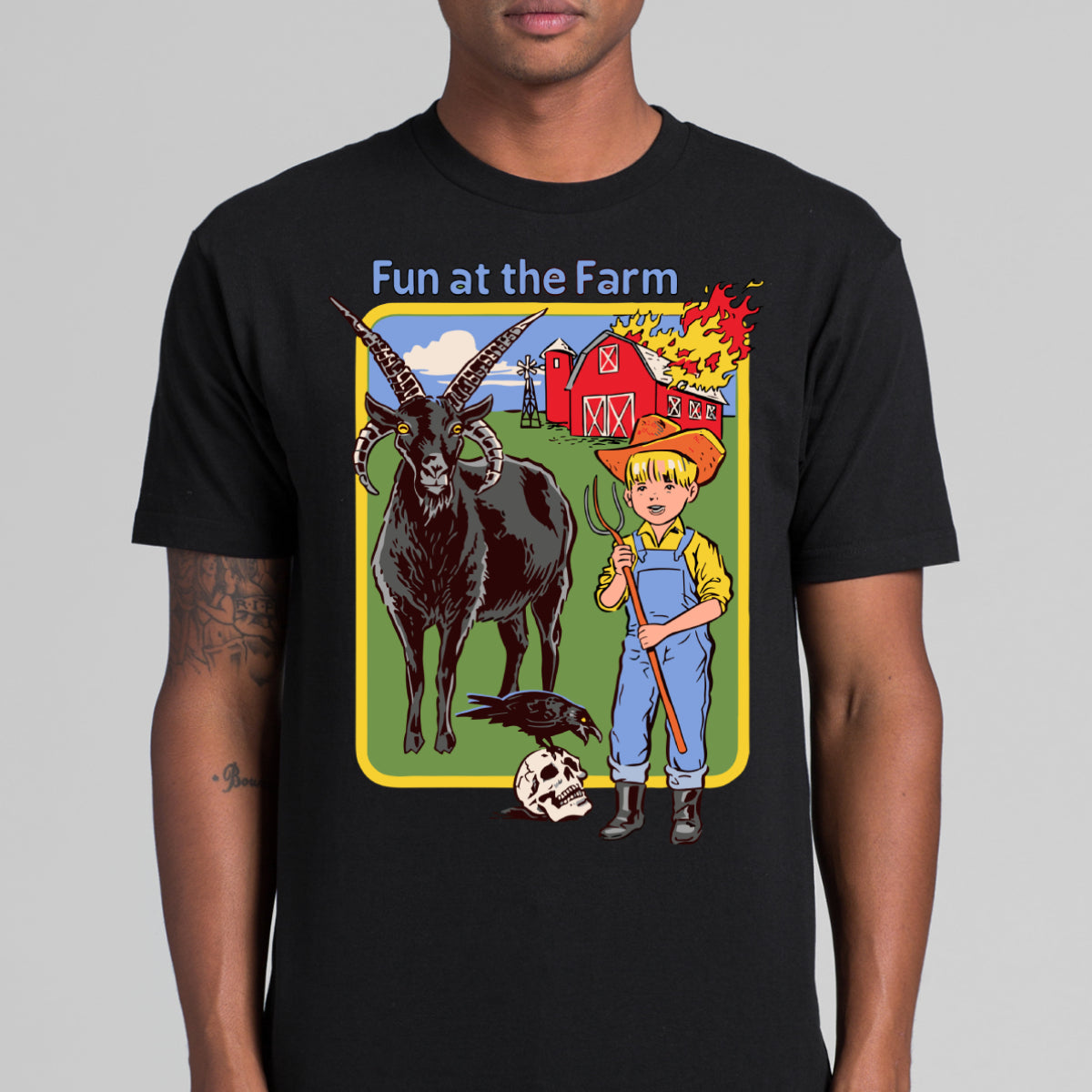Fun at the Farm T-shirt Funny Cartoon Tee