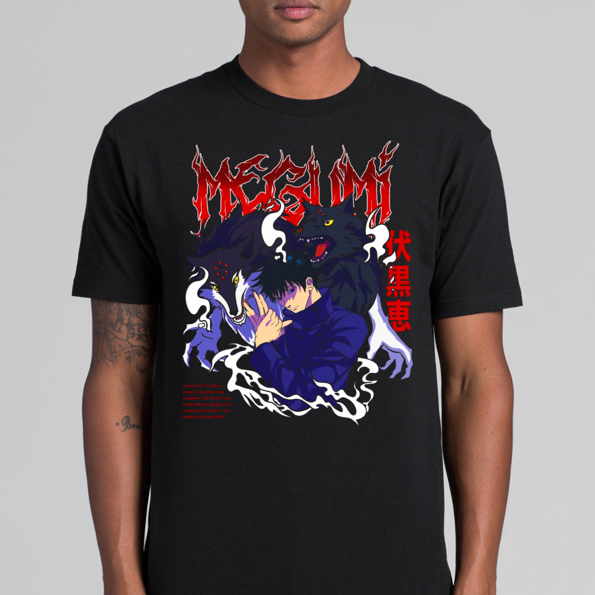 Jujutsu Kaisen Megumi Fushiguro T-Shirt Japanese Anime Tee
