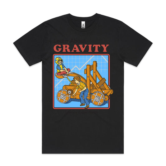 Learn About Gravity T-shirt Funny Cartoon Tee