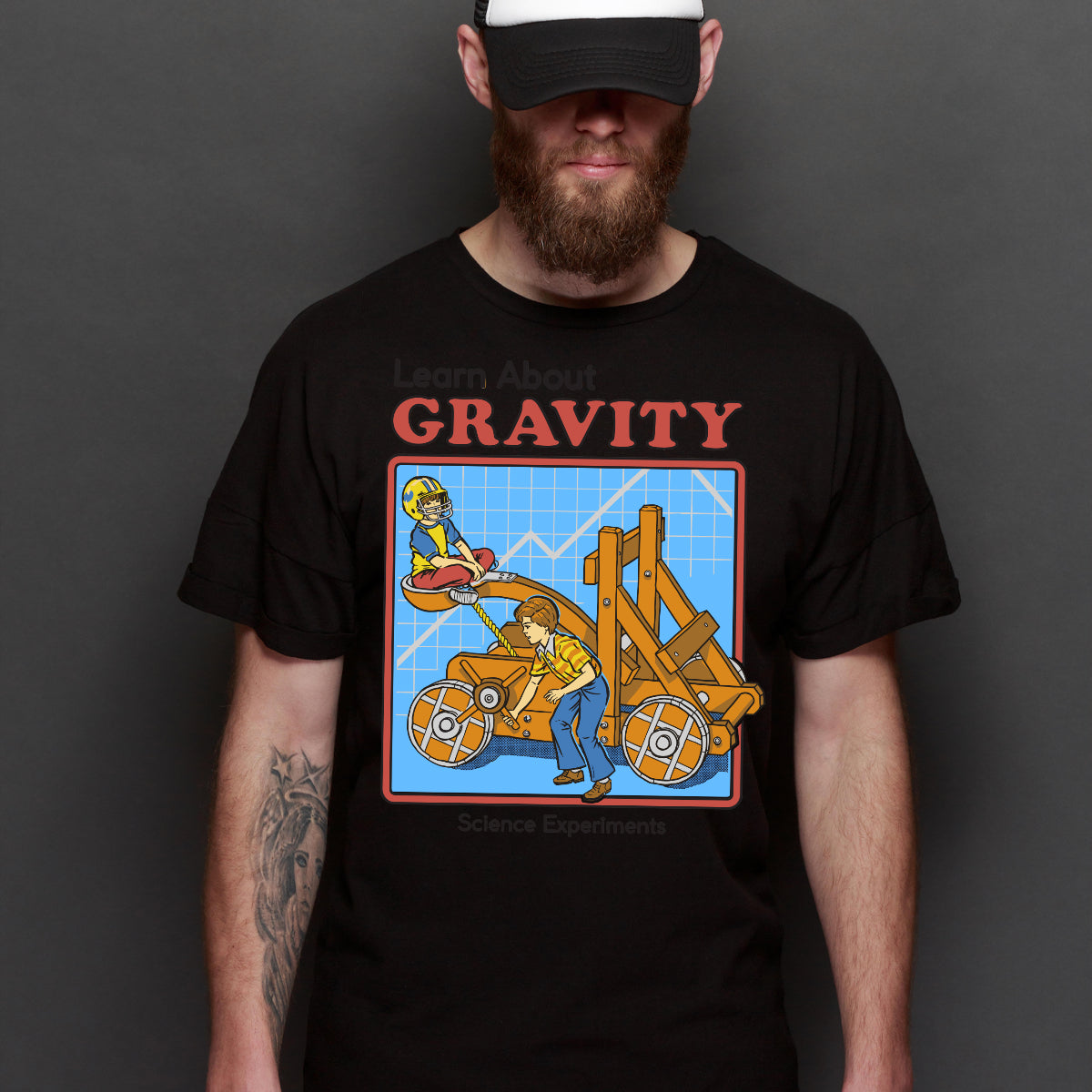 Learn About Gravity T-shirt Funny Cartoon Tee