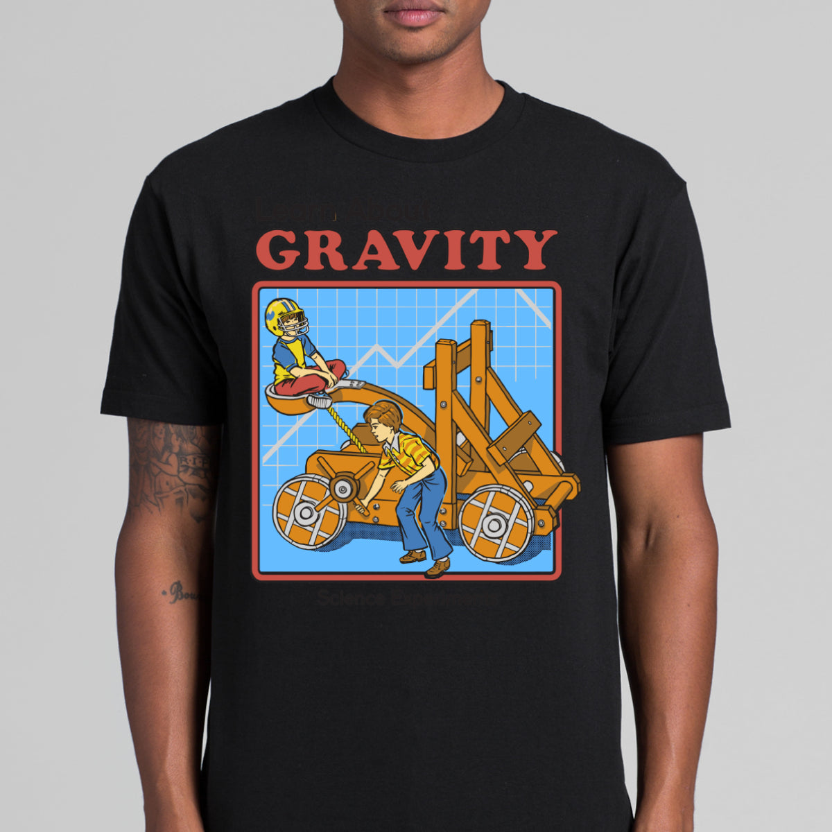 Learn About Gravity T-shirt Funny Cartoon Tee
