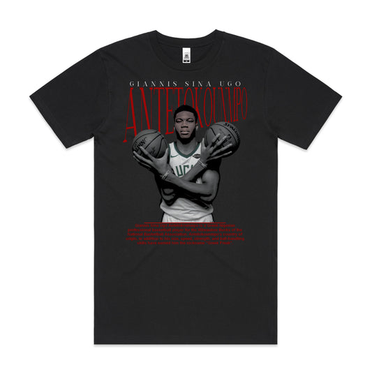 Giannis Antetokounmpo V4 NBA T-Shirt Sport Athlete Family Tee